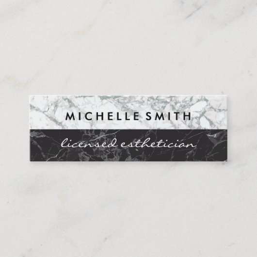 Carte De Visite Mini Marbre Deux Tons (Devant)