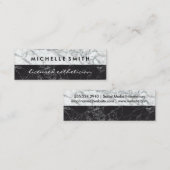 Carte De Visite Mini Marbre Deux Tons (Devant / Derrière)