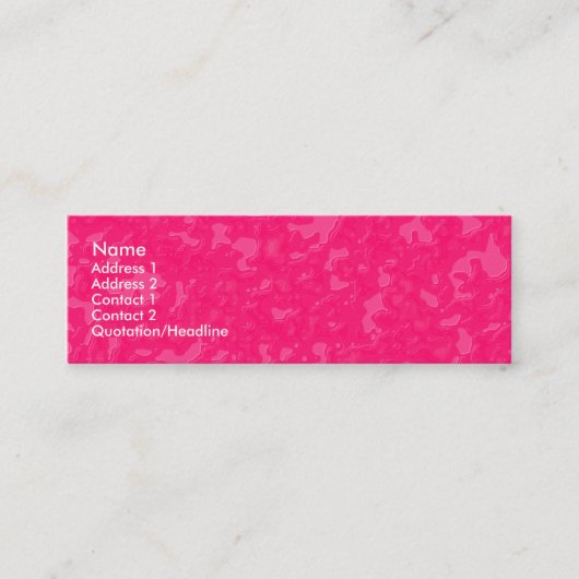 Carte De Visite Mini Marbre rose (Devant)