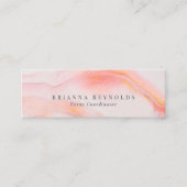 Carte De Visite Mini Marbre rose féminin éthéré (Devant)