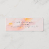 Carte De Visite Mini Marbre rose féminin éthéré (Dos)