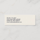 Carte De Visite Mini Mare Green Frankenstein Monster face Halloween (Dos)