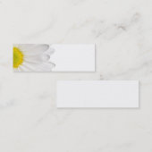 Carte De Visite Mini Marguerites customisées par arrière - plan de (Devant / Derrière)