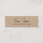 Carte De Visite Mini mariage en faveur signet simple élégant moderne mi (Devant)