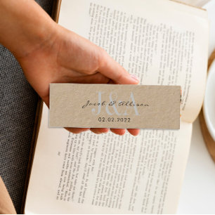 Carte De Visite Mini mariage signet monogramme élégant