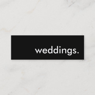 Carte De Visite Mini mariages.