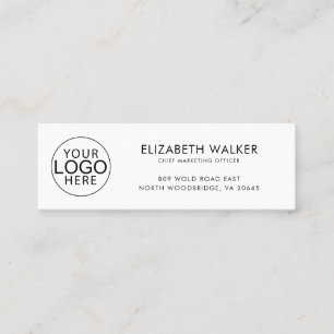 Carte De Visite Mini Marketing de logo d'entreprise moderne personnalis