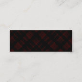 Carte De Visite Mini maroon plaid (Dos)