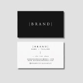 Carte De Visite Mini marque d'ajout noir