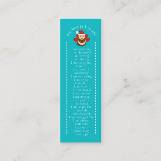 Carte De Visite Mini Marque-page (Devant)