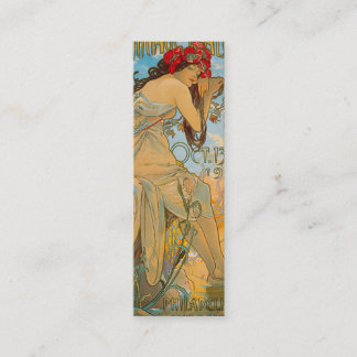 Carte De Visite Mini Marque-page Carriage Dealers par Alphonse Mucha (1