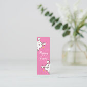 Carte De Visite Mini Marque-page lapin joyeuses Pâques (Debout devant)