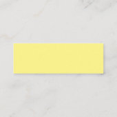 Carte De Visite Mini Marque-page mémo de panda jaune mignon (Dos)