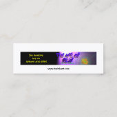 Carte De Visite Mini Marque-page - moment actuel (Dos)