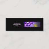 Carte De Visite Mini Marque-page - Rose je t'aime (Dos)