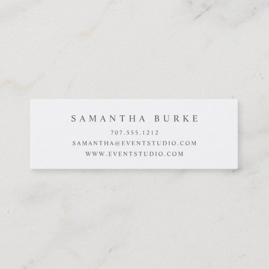 Carte De Visite Mini Marquee d'or rose (Dos)