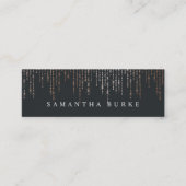 Carte De Visite Mini Marquee d'or rose (Devant)