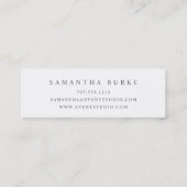 Carte De Visite Mini Marquee d'or rose (Dos)