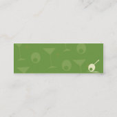 Carte De Visite Mini Martini brillent - maigre (Dos)