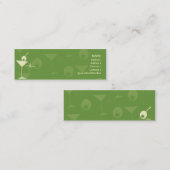 Carte De Visite Mini Martini brillent - maigre (Devant / Derrière)