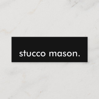 Carte De Visite Mini mason de stuc.