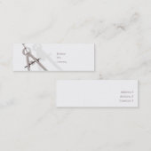 Carte De Visite Mini Maths - maigres (Devant / Derrière)