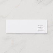 Carte De Visite Mini Maths - maigres (Dos)