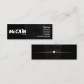 Carte De Visite Mini McCain - maigre (Devant / Derrière)
