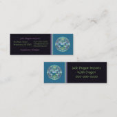 Carte De Visite Mini Médaillon de dragon d'Aqua (Devant / Derrière)