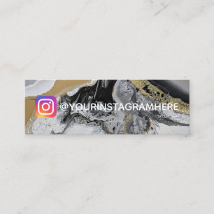 Carte De Visite Mini Médias sociaux Instagram d'éclaboussure de