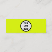 Carte De Visite Mini Médias sociaux QR Code scanner Fluorescent Jaune (Dos)