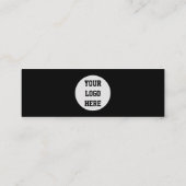 Carte De Visite Mini Médias sociaux QR Code scanner noir professionnel (Dos)
