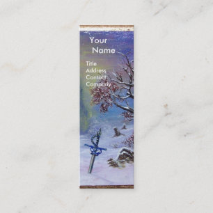 Carte De Visite Mini MÉDITATION D'UN MONogramme DE CHEVALIER