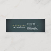 Carte De Visite Mini Méditation Yoga paisible Lune Sky Ocean Beach (Dos)