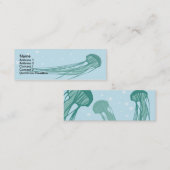 Carte De Visite Mini Méduses - maigres (Devant / Derrière)