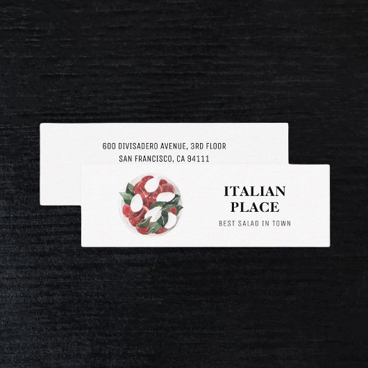 Carte De Visite Mini Meilleure Salade Moderne En Town Professionnel