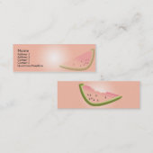 Carte De Visite Mini Melon - maigre (Devant / Derrière)