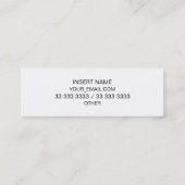 Carte De Visite Mini Merchandisage moderne de site Web de forme (Dos)