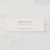 Carte De Visite Mini Merci Abstrait Aqua Brush Pour Commande (Dos)