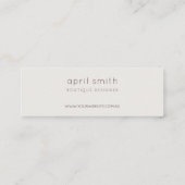 Carte De Visite Mini Merci Abstrait D'Aquarelle Lilac Or À Commande (Dos)