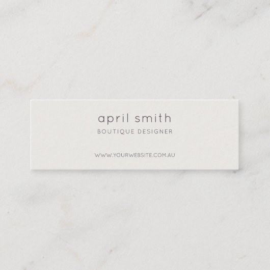 Carte De Visite Mini Merci Abstrait Lilac Brush Pour Commande (Dos)