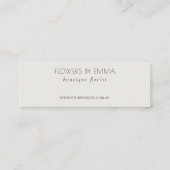 Carte De Visite Mini Merci De Foliage Tropical De La Marine À L'Ordre (Dos)