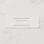 Carte De Visite Mini Merci De Foliage Tropical Feuillu Vert À Commande (Dos)