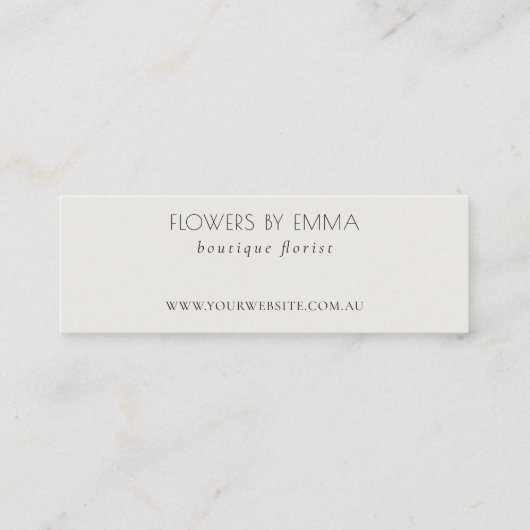 Carte De Visite Mini Merci De Foliage Tropical Feuillu Vert À Commande (Dos)