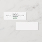 Carte De Visite Mini Merci de noter que le propriétaire d'une petite en (Devant / Derrière)