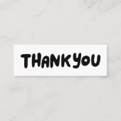 Carte De Visite Mini Merci pour votre commande Médias sociaux Icônes Ch (Devant)