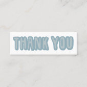 Carte De Visite Mini Merci pour votre commande Médias sociaux Icônes Ch (Devant)