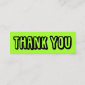 Carte De Visite Mini Merci pour votre commande Social Media Icons Bold (Devant)