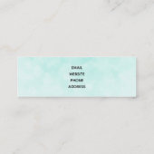 Carte De Visite Mini Mermaids et méduses sous l'aquarelle marine (Dos)