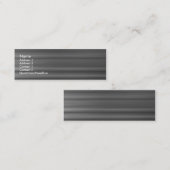 Carte De Visite Mini Métal brossé (Devant / Derrière)